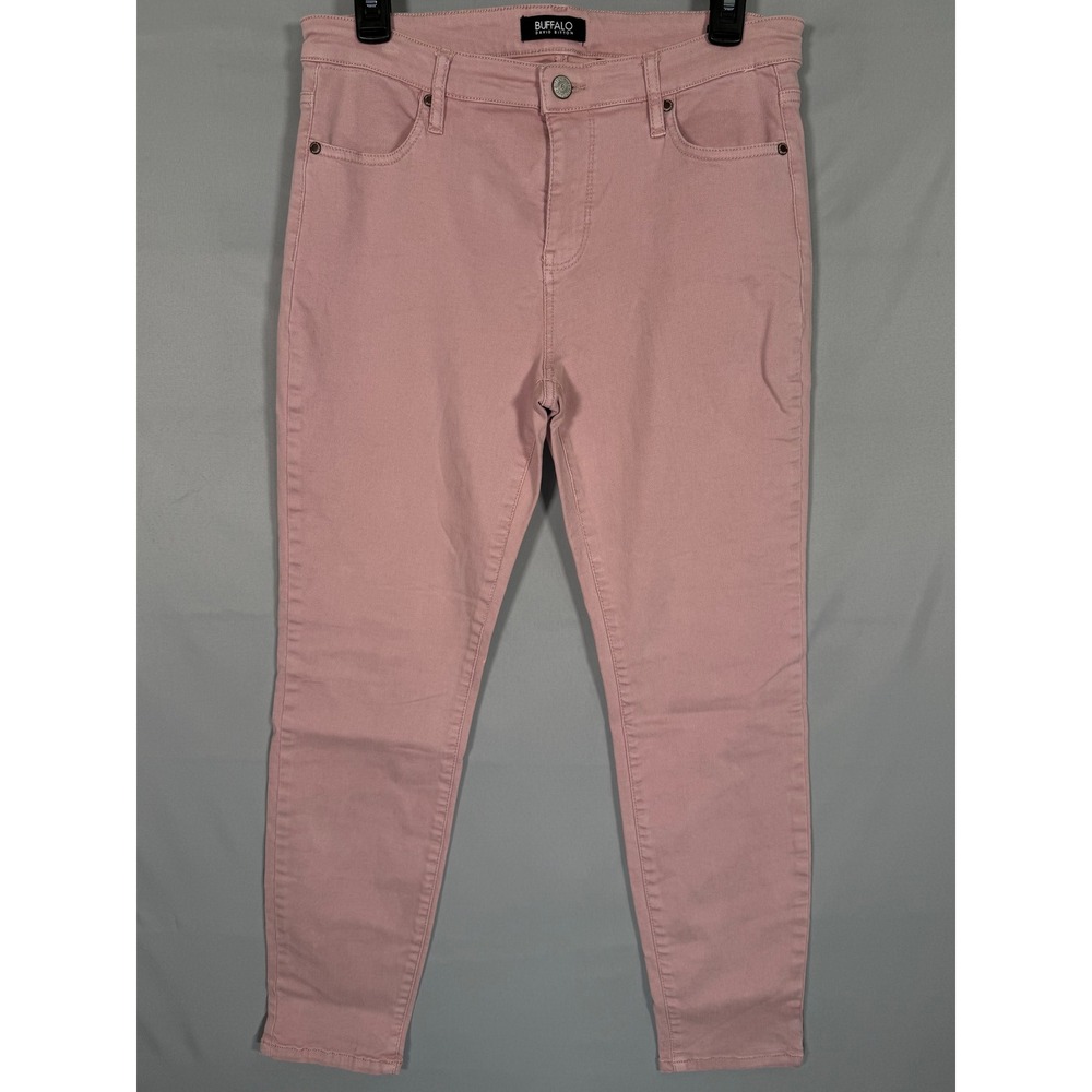 Buffalo David Bitton Avalon Mid-Rise Ankle Skinny Jean Pink Women 10/30 Stretch